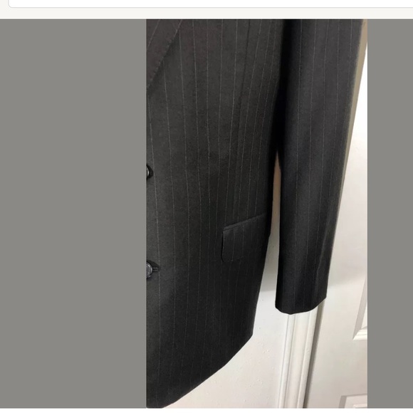 Ermenegildo Zegna Olive Green Pinstripe 2 Pc. Suit